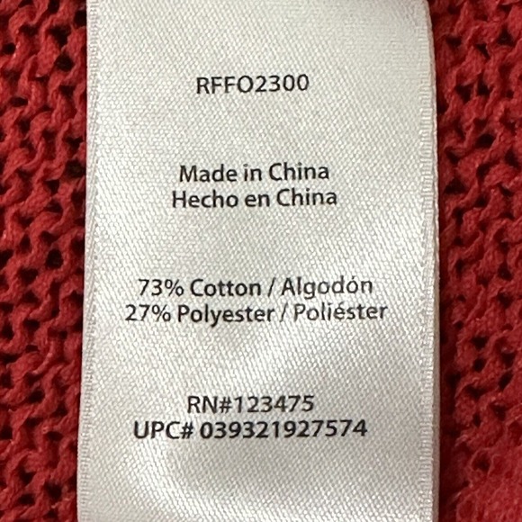 Rachel Zoe Pullover Sweater Women XXL Red‎ Knit Stretch Long Sleeve H29 - Picture 8 of 12